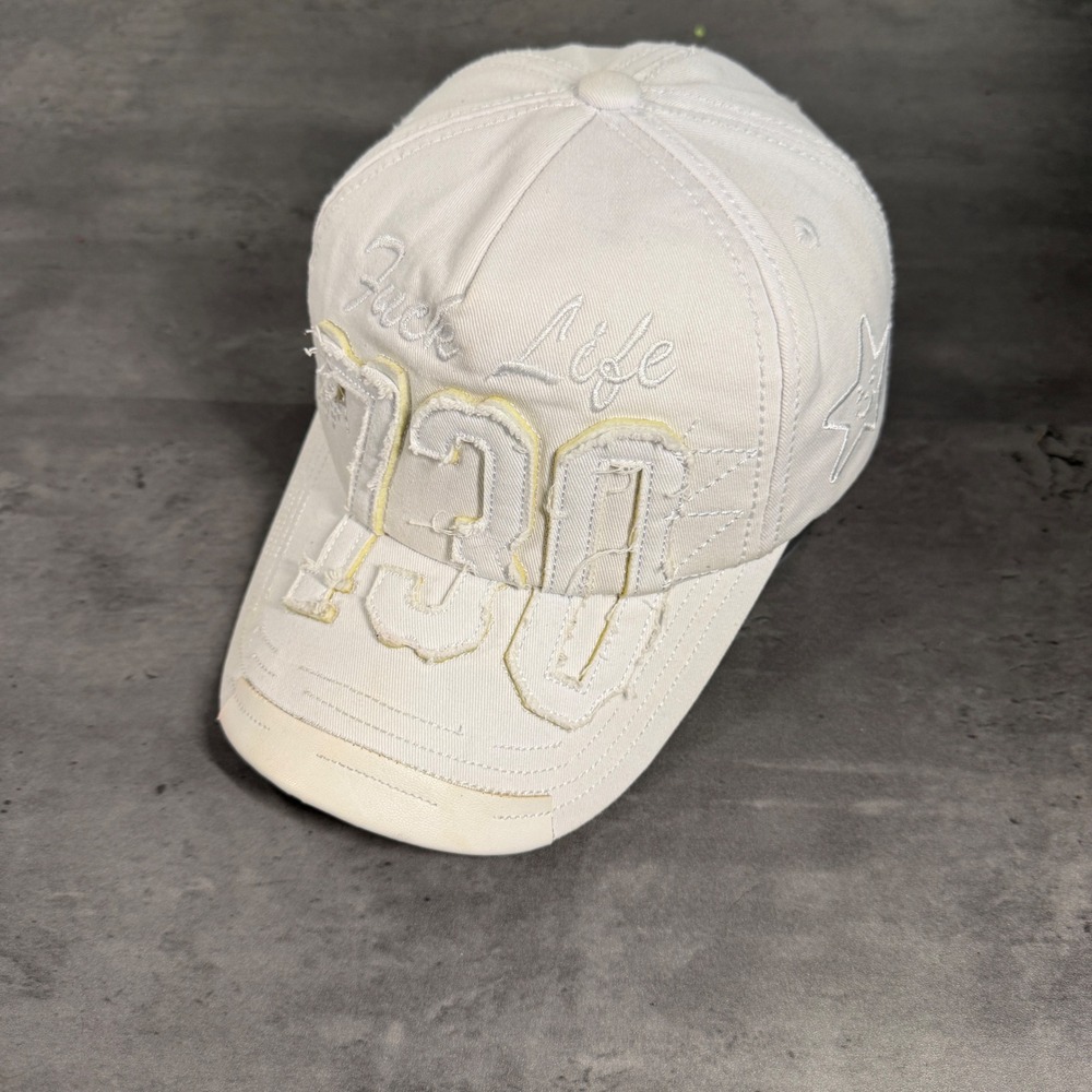 Asspizza Austin Babbitt Hat‎ White 730 Distressed Trucker F*** Life Cap 2020